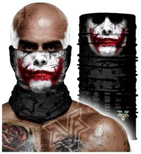 3D Skull Joker Face Shield Half Face Mask