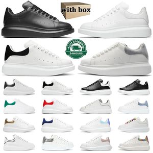 With Box Desginers Oversized Casual shoes Men Women White Black Red Blue Leather Luxury Velvet Suede Mens Womens Outdoors Trainers Sneakers Size 36-45