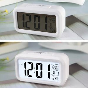 Backlight Display Clock Desktop Decor Digital Alarm Clock Lazy Sleep For Bedroom For Home Office Travel Electronic Clock Clock