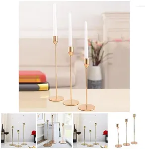 Candle Holders Metal Single-head Candlestick Holder Table Wedding Christmas Decoration J2Y