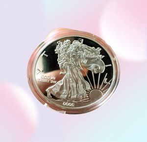 1 Unzen 999 Bullion Silber Round Eagle Münzen Amerikaner Silber 2000 Jahre1919229