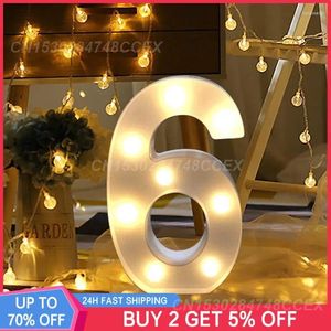 Decorative Figurines 0-9 Digit Light Eye-catching Battery Powered Led Lamp Number Trendy Symbol Creative Design