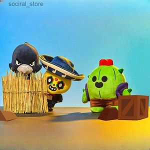 Fyllda plyschdjur COC 25 cm Plush Toy Supercell Leon Spike Cotton Pillow Dolls Game Tecken Game Peripherals Gift for Children Clash Of Clans L411