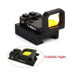 Tactical Vism Flip Up Red Dot Sight Micro Pistol Scope Holographic Reflex Foldbar Optics With Gmount och 20mm Picatinny Mount3495913