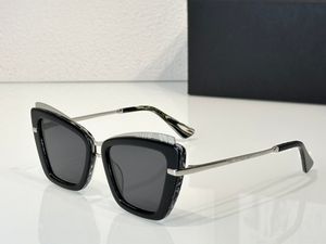 Mode solglasögon för män kvinnor populära 4472 cateye sommar utomhus catwalk strandstil anti-ultraviolet retro platta acetat fiber full ram glas slumpmässiga låda