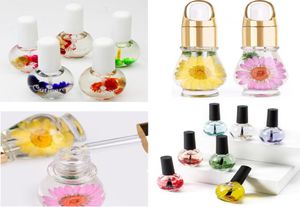 Set 5st nagelkonst näring nagelbanden olja naturlig blomma doft nagelband oljor Revitalizer Behandling Nutrition Polish Treatment7418135