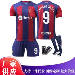 23-24バルセロナホームペドリ9 lewandowski 30ガビチャイルドレンズジャージー