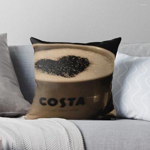 Kudde älskar kaffe. Kasta täcktäcken dekorativt för vardagsrummet