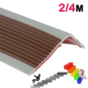 Carpets 2/4M Stair Edge Guard L-Shape Self-adhesive Waterproof Non-slip Furniture Corner Protector For Indoor And Outdoor Steps