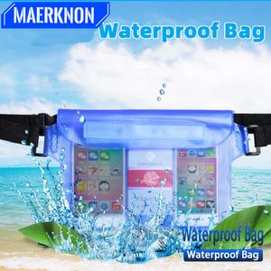 PVC Material Multi-layer Sealed Waterproof Mobile Phone Bag Diving Swimming Beach Shoulder Bag Suitable For iPhone 12 Xiaomi 13