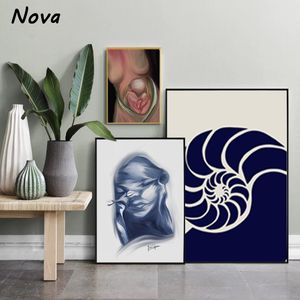 Gravidanza arte 3d ultrasuoni coclea anatomia stampa moderna poster tela paiting otorinolaringoologo regalo astratto moderno poster moderno