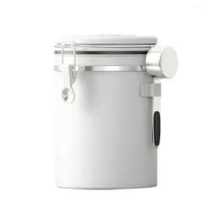 Storage Bottles Moisture-Proof Stainless Steel Sealed Tank Coffee Beans Tea Bean Milk Powder Jar Pot Kitchen Grains Box