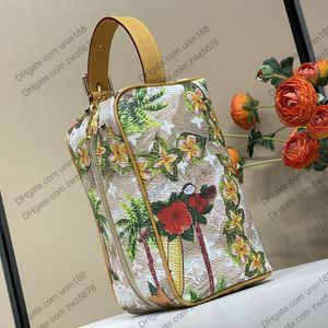24SS MĘŻCZYZNA KOBIETA Luksusowe designerskie torby skórzane mini tory torebki Shuder Crossbody torebki z oryginalną torbą na śmieci torebka Pochette 23 cm