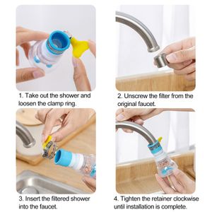 Sink Water Tap Purifier Retractable Faucet Purifier Removable Kitchen Faucet Tap Extender Water Filter Outlet Head