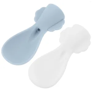 Spoons 2 Pcs Baby Feeder Pouch Spoon Training -grade Silicone Attachment Silica Gel Toddler Utensils Infant Feeding Supplies