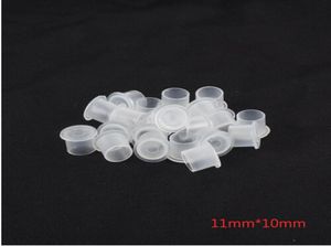 YILONG 1000PCSWhite 1011mm Tattoo Ink Cup Caps Pigment Supplies Plastic SelfStanding Ink Cups 9467968