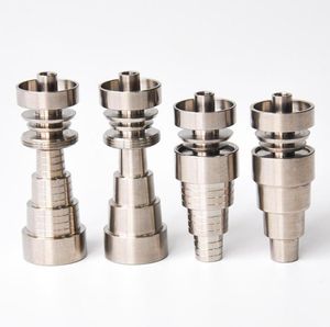 Universal Domeless 6IN1 Titanium Nails 10mm 14mm 18mm joint for male and female domeless nail high quality8164582