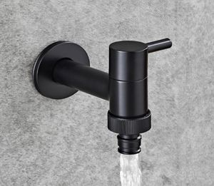 Black Oil Laundry Faucets Copper Bathroom Corner Faucet Tap Single Cold Garden Faucet Outdoor Small Mixer Tap4018674