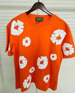 Dżinsy teers tshirts Designer Designer bawełna T koszule kobiety mody mody streetwear fioletowe spodnie Mens Beach Multicolor Tshirt Oversize odzież 500