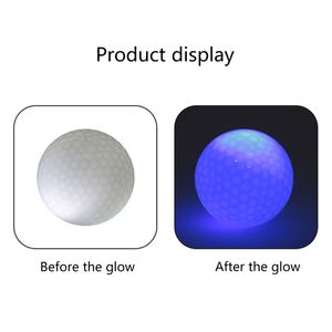 2024 NUOVI 4 PIECI GLOW GOLF BALLS PER TORMENTO SPORT NORME che brilla nelle palline da golf scuro da lunghe palle luminose luminose