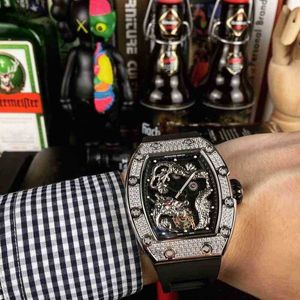 Luxury Date Watches For Mens Mechanical Watch Richa M Swiss Automatic Movement Sapphire Mirror Rubber Strap Brand Designer Sport Wristwatch Al9u