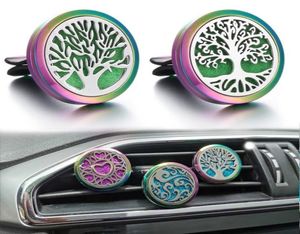 Stainless steel Car Fragrance Diffuser Vent Clip Cars Air Freshener Perfume Clamp Aromatherapy Essential Oil Diffuser with Refill 8909856