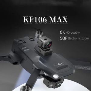 Drones KF106 MAX THREEAXIS Бесщеточный gps Drone с HD Dual Camera 2.4g Wi -Fi -Foldable 3Axis Gimbal FPV 6K Quadcopter Toy