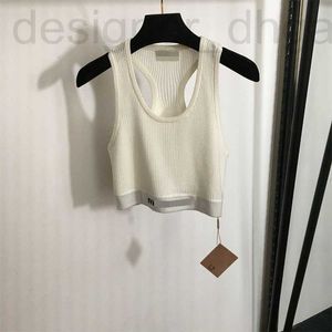 Women's Tanks & Camis designer 2024 Spring/Summer Nanyou New Fashion and Casual Letter Waistband Slim Fit Wool Knitted H-shaped Tank Top 68K4