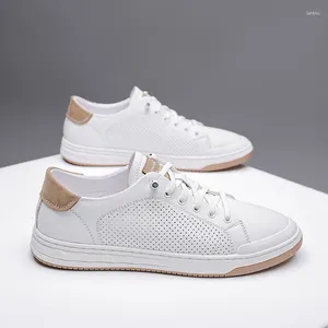 Casual Shoes Breathable Lace-Up Business Dress Men Oxfords Male Fashion High Quality Genuine Leather