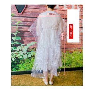 Disposable Hair Cutting Cape Salon Gown Stylist Nylon Barber Cloth 110130cm 120150cm9820007