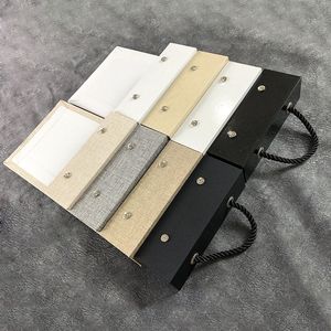 Tygprover Bok Omslag Swatch Stack Pad Card Holder Textil Material Stackbook Läderduk Display Binder Hanger