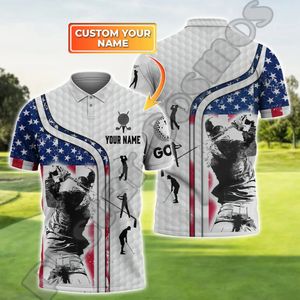 Anpassat namn mesh andningsbar golfspelare golfare vintage tatuering retro 3dprint harajuku sommar avslappnad korta ärmar polo skjortor a9