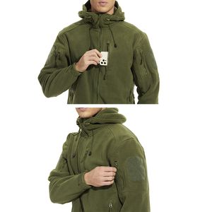 Magcomsen Winter Wind -Pronate Fleece Lackets с 5 карманами на молнии тепловые тактические куртки пешком