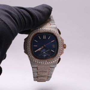 Lussuoso guardia completamente ghiacciata per uomo donna top artigianato orologi Mosang Diamond unici e costosi per hip hop industriale lussuoso 55623 55623