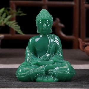 Dekorativa figurer Meditativ sittande Buddha -staty - Thai Sitt Figurine Praying Sculpture for Home Outdoor Decoration