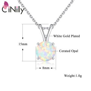 Cinily authentisch.Solid 925 Sterling Silber Anhänger erzeugt blau weißes Feuer Opal Großhandel für Frauen Schmuck Anhänger SP007-08