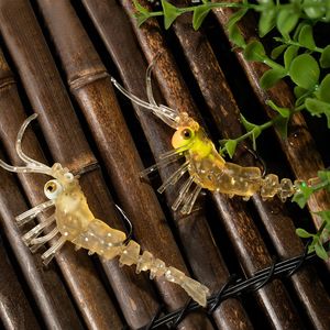 1 PC Luminous Glow Shrimp Lure isca artificial isca de pesca macia