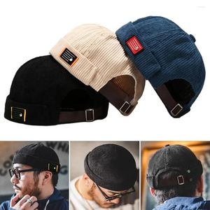 Ball Caps Street Wear Skullcap Fashion Versturoy Hip Hop Docker Cap Brimless Beanie Шляпа весна осень