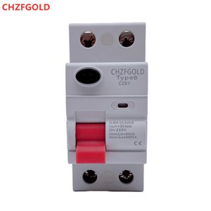 RCCB Motor Solar A Type AC B Residual Current Circuit Breaker Rail Car Charging Pile Inverter Household 10KA ELCB RCD