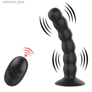 Altri articoli di bellezza della salute 15/19 cm Plug Butt Pleads Anal Vibrators for Women Men Prostate Massager Dildos Toys Adulti Assiccio di aspirazione Wireless Erotic Shop L49