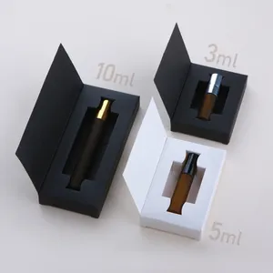 Storage Bottles 50Pcs 3ml 5ml 10ml Perfume Bottle Frosted Spray Package Box Portable Sample Glass LOGO Pay Extra