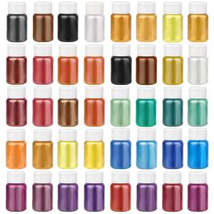 4-6Bottles/Set Resin Pigment Filler Pearlescent Powder Coloring Dye DIY UV Epoxy Resin Jewelry Making Craft Tools Nail Art Decor