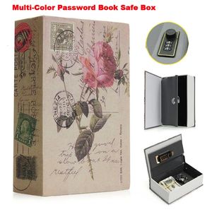 Libri di imitazione di alta qualità Casella di deposito in denaro di carta per carta nascosta scatola password box decorazione bookcase decorazioni false book pra 240410