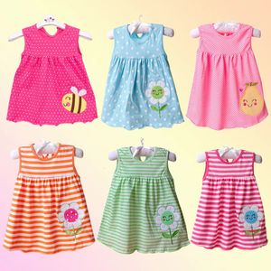 Baby Dress Summer Girls Fashion Infantile Dresses Cotton Childrens Clothes Flower Style Kids Clothing Princess 240329