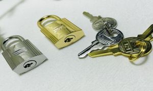 Für Handtasche Classic BK -Tasche Luxuszubehör Gold Silber Lock Key für POTABE2420521