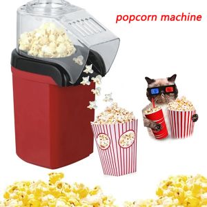 Tillverkare 1200W Mini Popcorn Machine Plugin HOTAIR OilFree Popcorn Makers for Home Party Travel US Plug eu Plug Kitchen Appliance