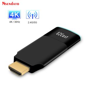 Caixa ezcast 2 5g wifi hdmi sem fio display dongle miracast airplay espelhamento hdmi tv stick receptor