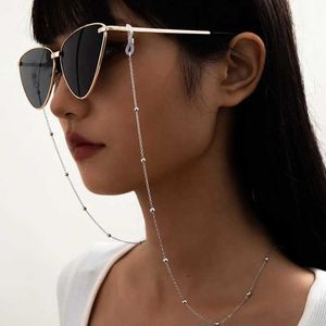 안경 체인 2023 새로운 금속 구슬 선글라스 체인 여성 골드 실버 체인 유리 체인 패션 보석 도매 C240412