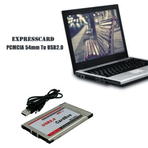 Cards PCMCIA to USB 2.0 CardBus Dual 2 Port 480M Card Adapter for Laptop PC Computer