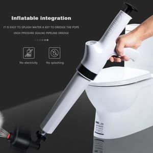 Kraftfull rörkolvelektrisk högtryck Air Gun Toalett Kolv med badrum Sänker Dusch Kök Köket Täppt Röravloppsavblåsare